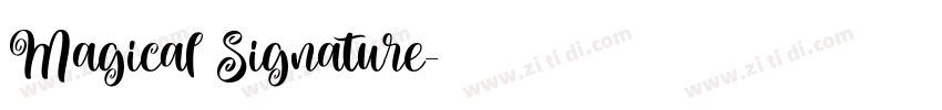 Magical Signature字体转换